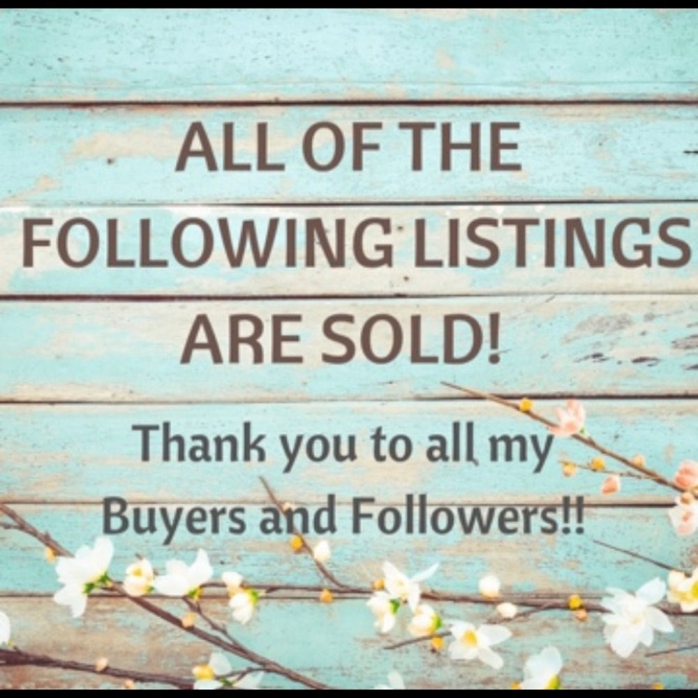 All items past this are SOLD!